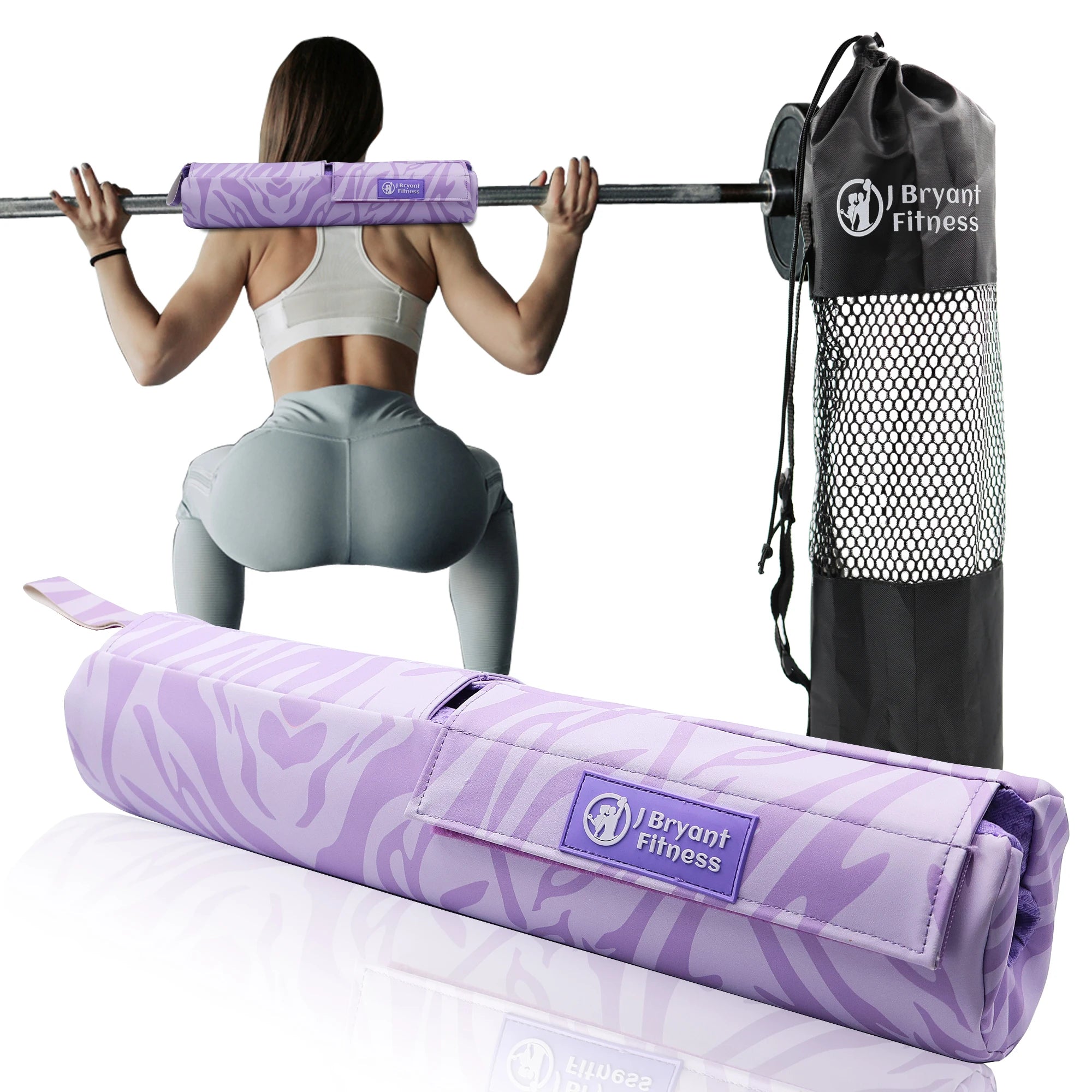Barbell Pad for Squats and Hip Thrust Leather Pads Relief Pressure from Neck Weightlifting Gym Fitness Equipment